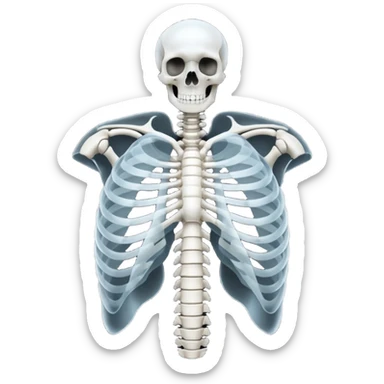 Ribcage X ray sticker