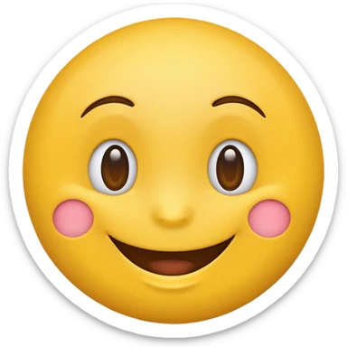 make a funny cool and nice, happy emoji  sticker