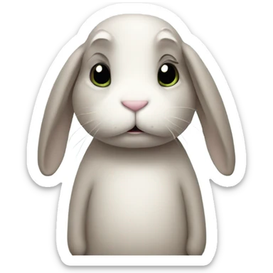 sad bunny sticker
