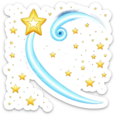 spiraling shooting star emoji  sticker