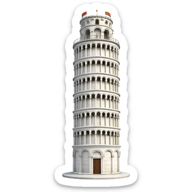 leaning tower of pisa sticker