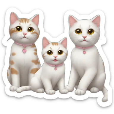 sweet family cats sticker