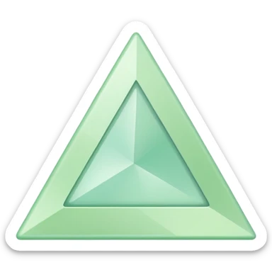Light green triangle sticker