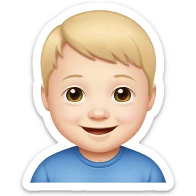 A Down syndrome kid sticker