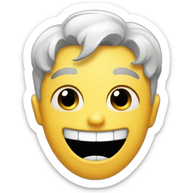 Smile with embarrassment  sticker