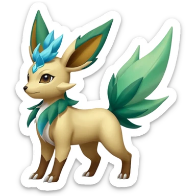 Leafeon-Cobalion-Latios-Zorua-fusion sticker