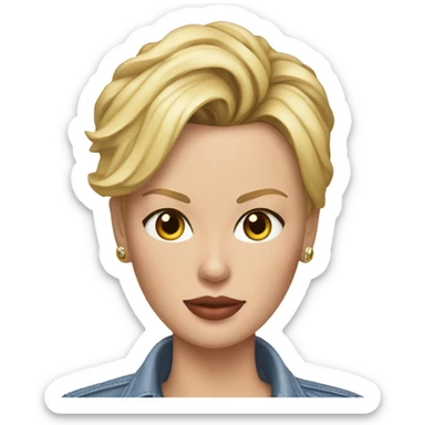 ultra realistic charlize theron wearing shirt sticker