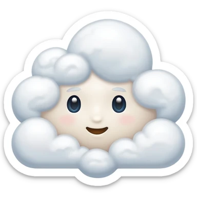 Белое облако  sticker