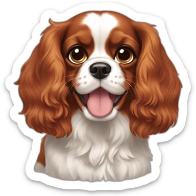 ruby cavalier king charles spaniel sticker