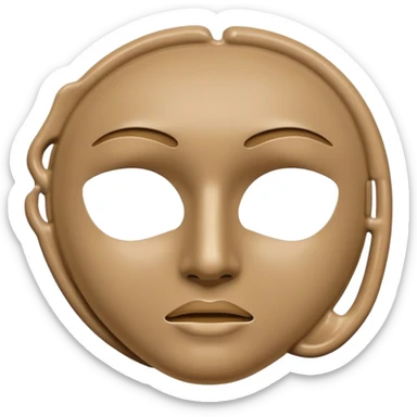 Face mask skincare clay mud sticker