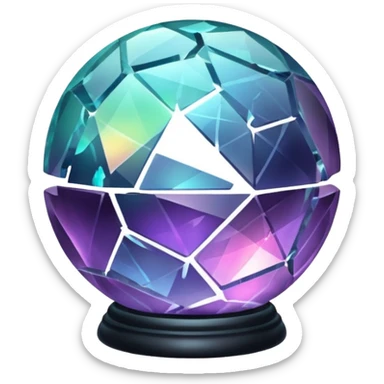 Make a shattered magic orb sticker