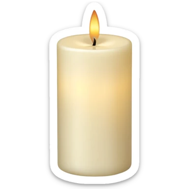 Decorative Wax Candle  sticker