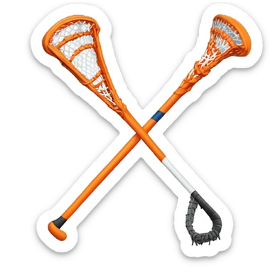 Lacrosse stick and a basketball  sticker