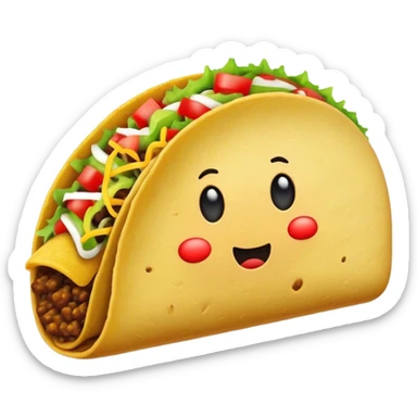 a minus symbol and a taco sticker