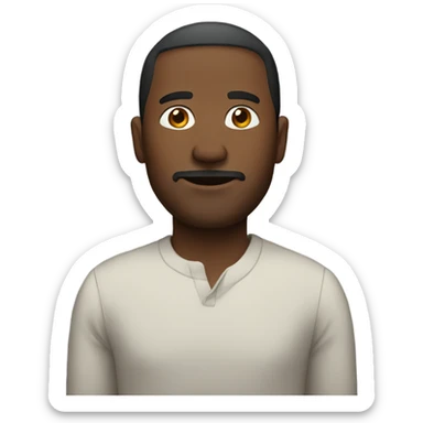 Man standing sideways sticker