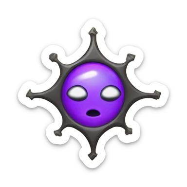 spell book that's purple with eye in the middle sticker