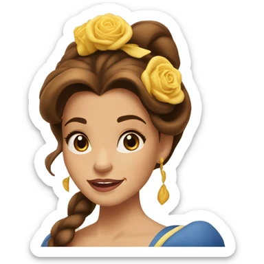 beauty and the beast belle sticker