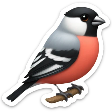 Bullfinch pretty  sticker