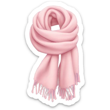 light pink scarf sticker
