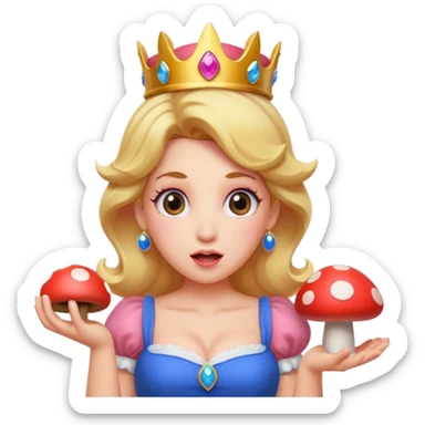 Mdrrrr la princesse peach qui fait ça va ?? sticker
