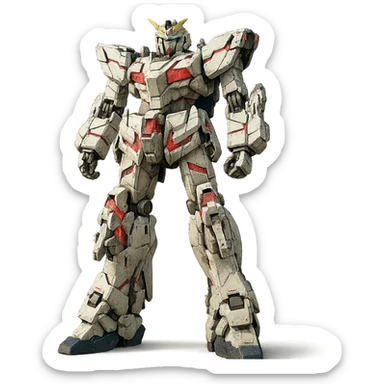 Full-height Gundam RX-0 Unicorn sticker
