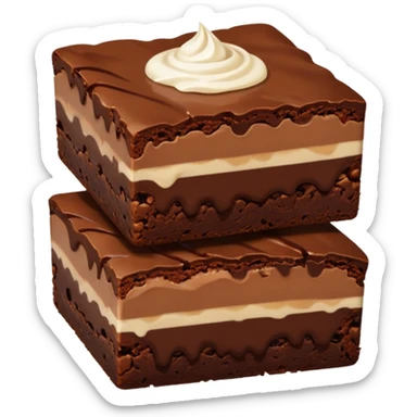 brownie chocolate con leche y avellana sticker