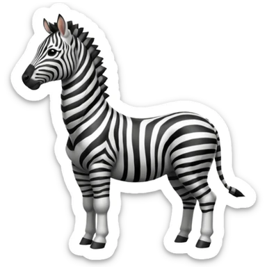 Archer zebra sticker