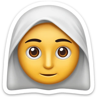 Saçı uzun ve arkadan bağlı olan bir erkek çiz sticker