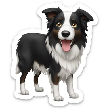 Border collie dog sticker