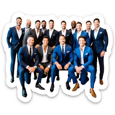 Hyper realistic Josh King 'JetSet' Madrid - Iman Gadzhi vs. Alex Hormozi vs. Sebastian Ghiorghiu vs. Andrew Tate. Vs Branden Condy vs Grant Cardone vs Tony Robins vs Luke Belmar vs Daniel G vs Graham Stephan vs Jason Fallen vs Russell Brunson sticker