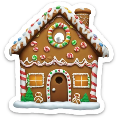 Gingerbread house sticker