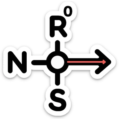 Chemical redox reaction with electron transfer between two atoms sticker