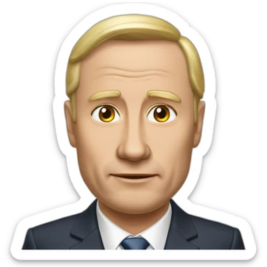 Путин держит автомат sticker