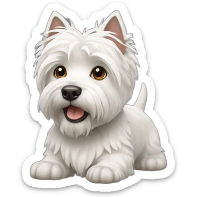West highland terrier sticker