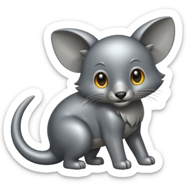 
animal iron tail sticker