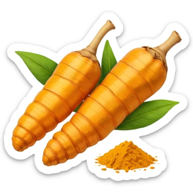 turmeric root sticker
