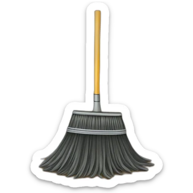 broom dirt sticker