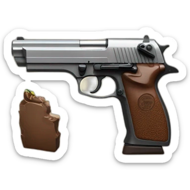 freddy fazzbear whit desert eagle sticker