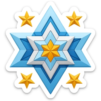 Druze star sticker