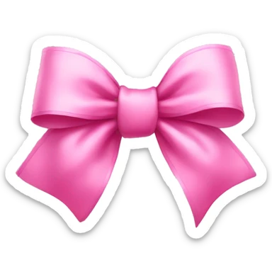 pink bow sticker