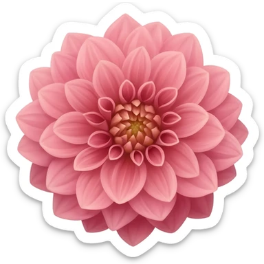 Dahlia flower sticker