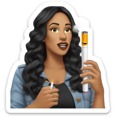 natalie nunn vaping  sticker