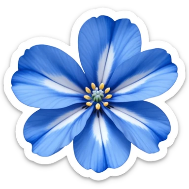 nemophila blue flower emoji sticker