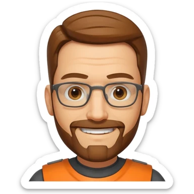gordon freeman smiling just face sticker