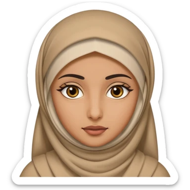 arab GIRL with niquab sticker