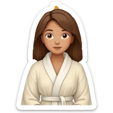 Fall spa day scenery girl sticker