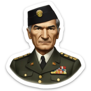 Realist Mustafa kemal atatürk sticker
