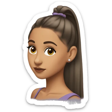 ariana grande with ponytail sticker