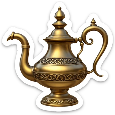 Aladdin lamp sticker