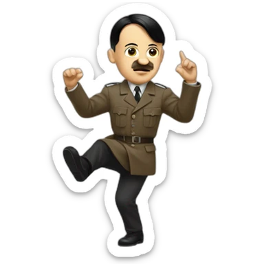 Hitler dancing sticker